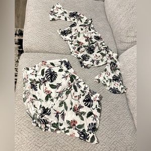 Floral short set